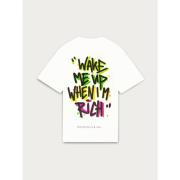 Wit Heren Papier T-Shirt Xplct Studios , White , Heren