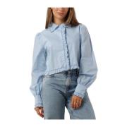 Blauwe Ellie-ls Blouse Harper & Yve , Blue , Dames