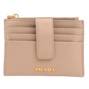 Pre-owned Leather wallets Prada Vintage , Brown , Dames