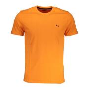 Oranje Korte Mouw Geborduurd Logo T-shirt Harmont & Blaine , Orange , ...