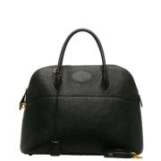 Pre-owned Leather handbags Hermès Vintage , Black , Dames