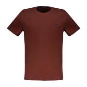 Bruine Korte Mouw Geborduurd Logo T-shirt Harmont & Blaine , Brown , H...