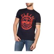 Heren T-shirt met korte mouwen Plein Sport , Blue , Heren