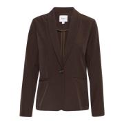 Klassieke Blazer Jas Donker Eiken Saint Tropez , Brown , Dames