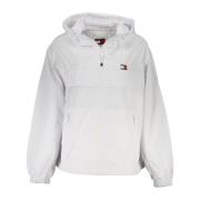 Sportieve Witte Hoodie met Logodetail Tommy Hilfiger , White , Dames