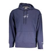 Blauwe hoodie met lange mouwen en gerecyclede vezels Tommy Hilfiger , ...