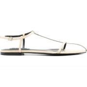 Beige Cage Sandals Jil Sander , Beige , Dames