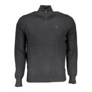 Zwart Langemouw Half Zip Geborduurd North Sails , Black , Heren