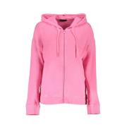 Hoodie met rits en zakken North Sails , Pink , Dames