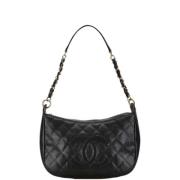 Pre-owned Leather chanel-bags Chanel Vintage , Black , Dames