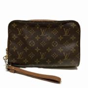 Pre-owned Canvas clutches Louis Vuitton Vintage , Brown , Dames