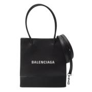 Pre-owned Leather totes Balenciaga Vintage , Black , Dames