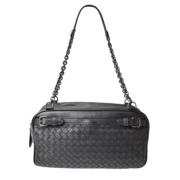 Pre-owned Leather shoulder-bags Bottega Veneta Vintage , Black , Dames