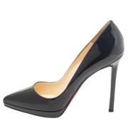 Pre-owned Leather heels Christian Louboutin Pre-owned , Black , Dames