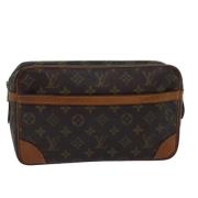 Pre-owned Canvas clutches Louis Vuitton Vintage , Brown , Unisex