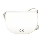 Witte Schoudertas met Verstelbare Band Calvin Klein , White , Dames