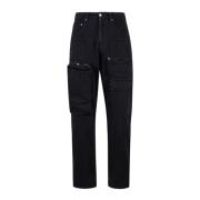 Klassieke Denim Jeans met 5 Zakken MM6 Maison Margiela , Black , Heren