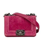 Pre-owned Canvas crossbody-bags Chanel Vintage , Pink , Dames