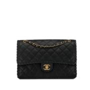 Pre-owned Leather crossbody-bags Chanel Vintage , Black , Dames