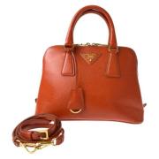 Pre-owned Leather prada-bags Prada Vintage , Orange , Dames