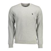 Grijze Sweatshirt met Borduursel U.s. Polo Assn. , Gray , Heren