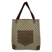 Pre-owned Canvas gucci-bags Gucci Vintage , Beige , Dames