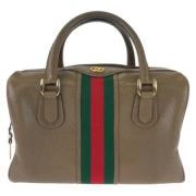 Pre-owned Leather gucci-bags Gucci Vintage , Brown , Dames