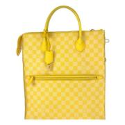 Pre-owned Canvas louis-vuitton-bags Louis Vuitton Vintage , Yellow , D...