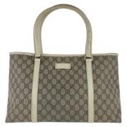 Pre-owned Canvas gucci-bags Gucci Vintage , Beige , Dames