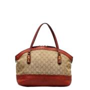 Pre-owned Canvas gucci-bags Gucci Vintage , Brown , Dames