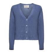 Denim Multi-Waistband Sweater Kaos , Blue , Dames