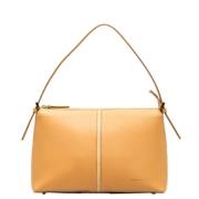 Pre-owned Leather shoulder-bags Burberry Vintage , Beige , Dames