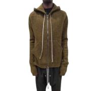 Gevlekte Honing Rits Hoodie Rick Owens , Brown , Heren