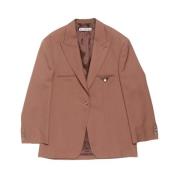 Metallic Brown Suit Acne Studios , Brown , Dames