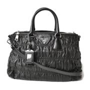 Pre-owned Leather prada-bags Prada Vintage , Black , Dames