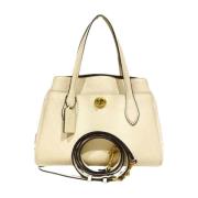 Pre-owned Leather handbags Coach Pre-owned , White , Dames