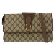 Pre-owned Canvas gucci-bags Gucci Vintage , Beige , Dames