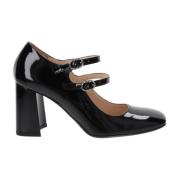 Leren Hoge Hakken Schoenen voor Vrouwen Nerogiardini , Black , Dames