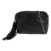 Pre-owned Leather crossbody-bags Chanel Vintage , Black , Dames