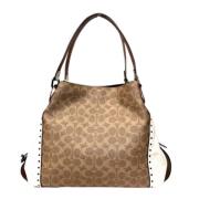 Pre-owned Canvas shoulder-bags Coach Pre-owned , Brown , Dames