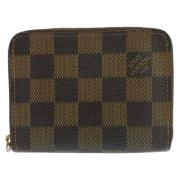 Pre-owned Canvas wallets Louis Vuitton Vintage , Brown , Dames