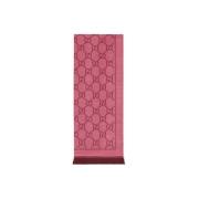 Jacquard GG Magenta Sjaal Gucci , Pink , Dames