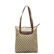 Pre-owned Canvas gucci-bags Gucci Vintage , Brown , Dames