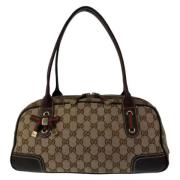 Pre-owned Canvas gucci-bags Gucci Vintage , Brown , Dames