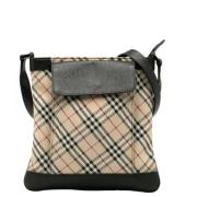 Pre-owned Canvas shoulder-bags Burberry Vintage , Beige , Dames