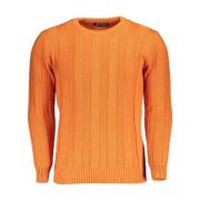 Oranje Crew Neck Sweater met Contrastdetails U.s. Polo Assn. , Orange ...