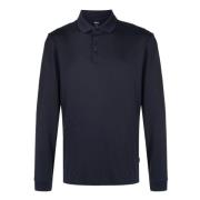 Katoenen poloshirt met geborduurd logo Hugo Boss , Blue , Heren