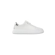 Verhoogde Cupsole Veterschoenen van Leer Calvin Klein , White , Dames