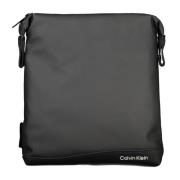 Zwarte Heren Schoudertas Contrast Details Calvin Klein , Black , Heren