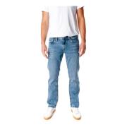 Straight Fit Midwaist Jeans Pepe Jeans , Blue , Heren